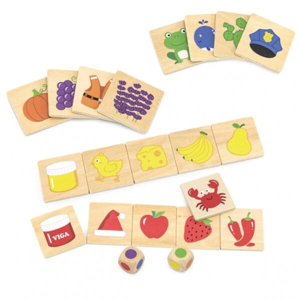 Medinė dėlionė rūšiuoti spalvas ir formas 38 vnt ED44505