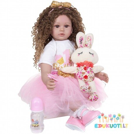 Interaktyvi išmani didelė 57 cm lėlė su priedais EDU50575