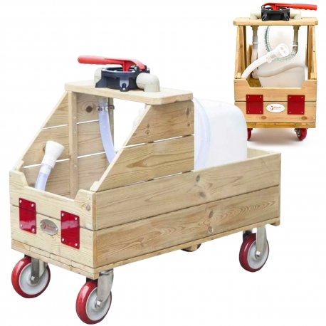 Edukacinis medinis lauko automobilis su vandens žarna RCW70273