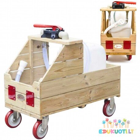 Edukacinis medinis lauko automobilis su vandens žarna RCW70273