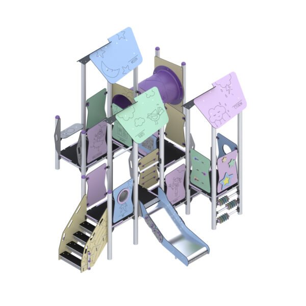 Komplekas su manipuliacinėmis sienelėmis ir tuneliu ZZPL27