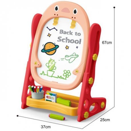 Dvipusė edukacinė magnetinė lenta su priedais 56 vnt ED50094