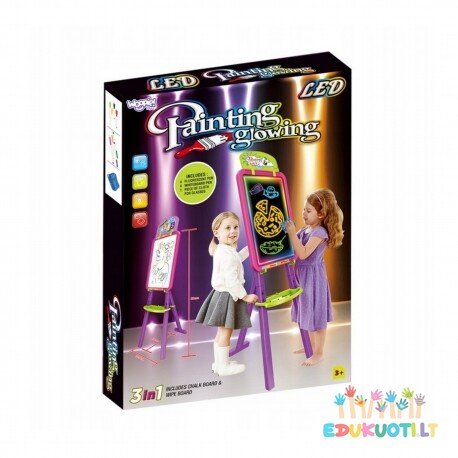 Interaktyvi magnetinė fluoresencinė šviečianti piešimo lenta ED53064