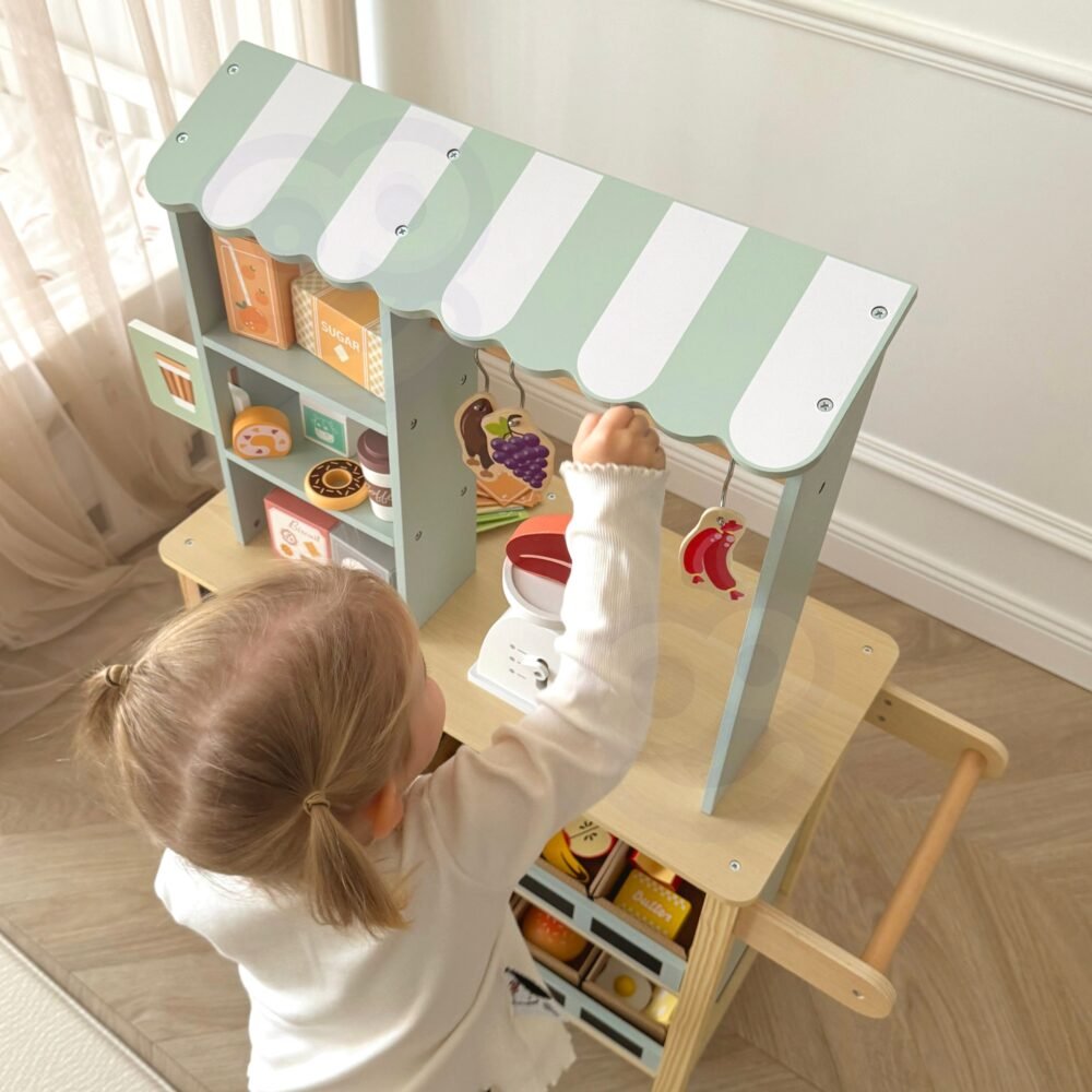Medinė parduotuvė su priedais  TJ427 - Image 6