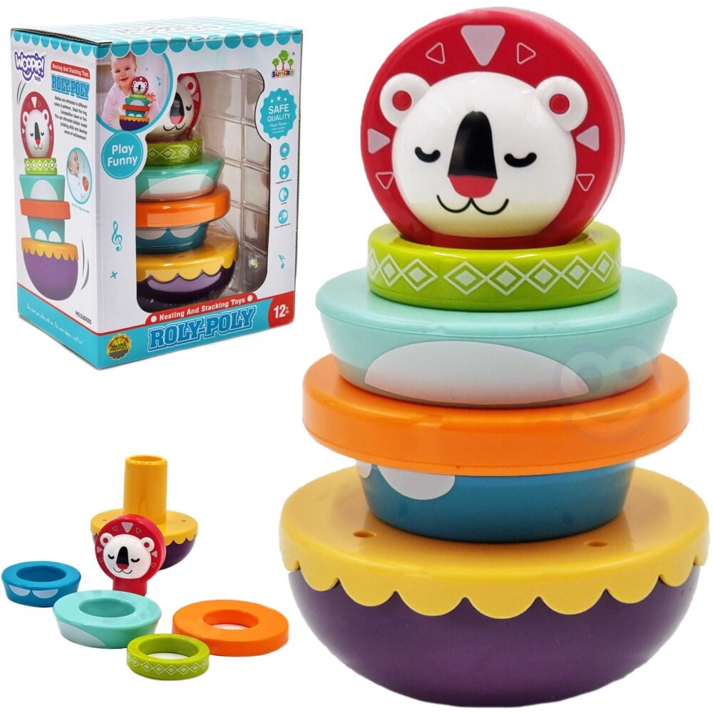 Plastikinė balansinė piramidė dėlionė EDU43087