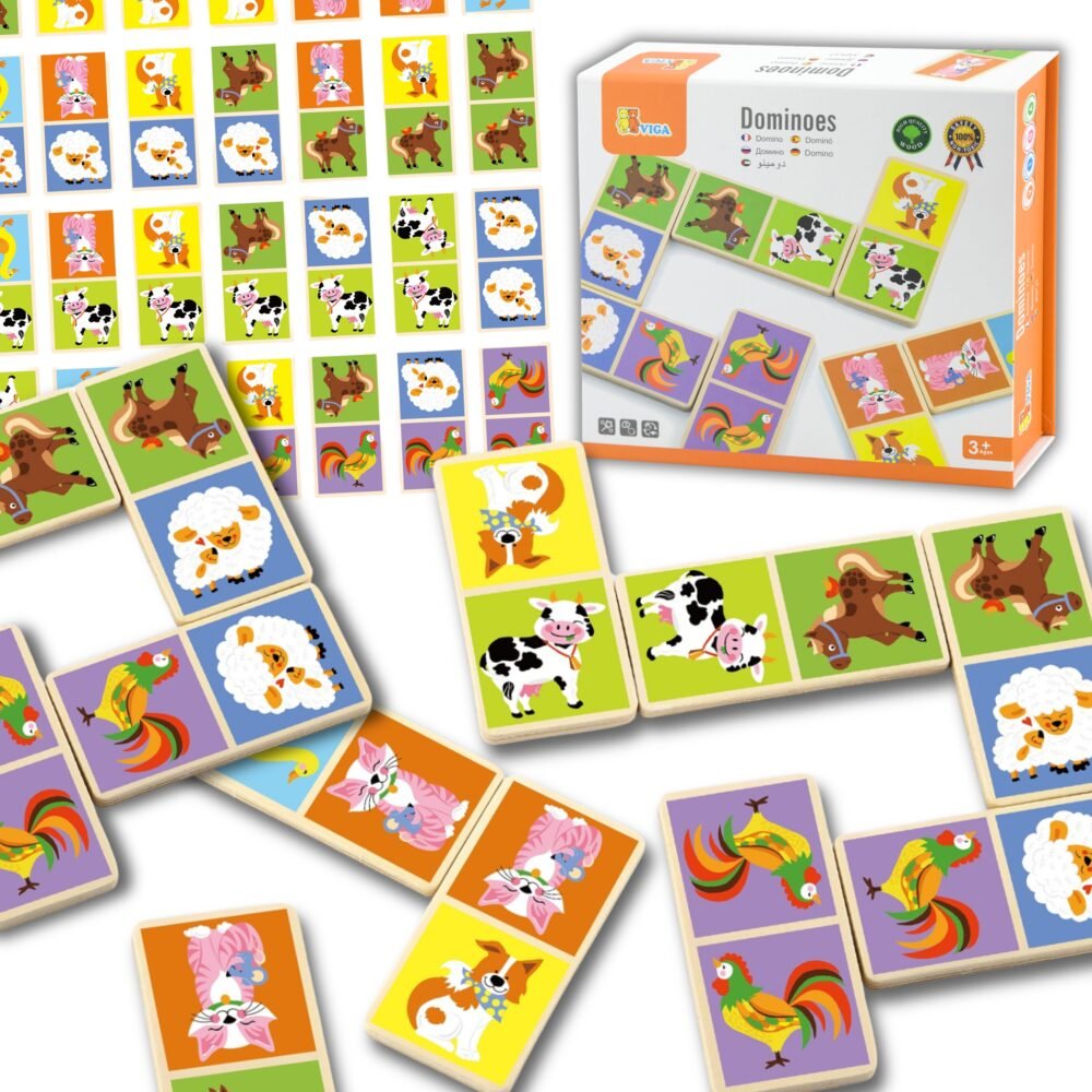 Edukacinis medinis domino ūkis 28 vnt ED51306