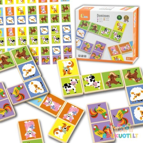 Edukacinis medinis domino ūkis 28 vnt R51306