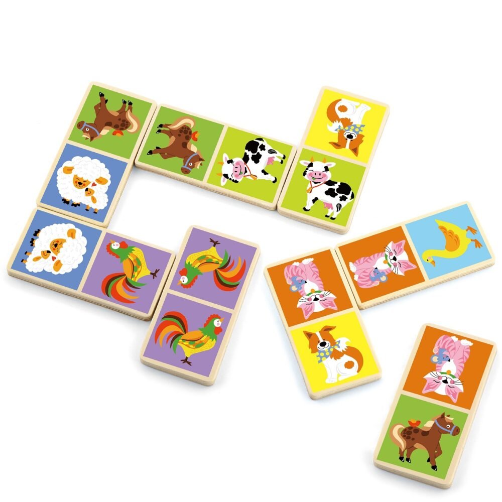 Edukacinis medinis domino ūkis 28 vnt ED51306 - Image 3