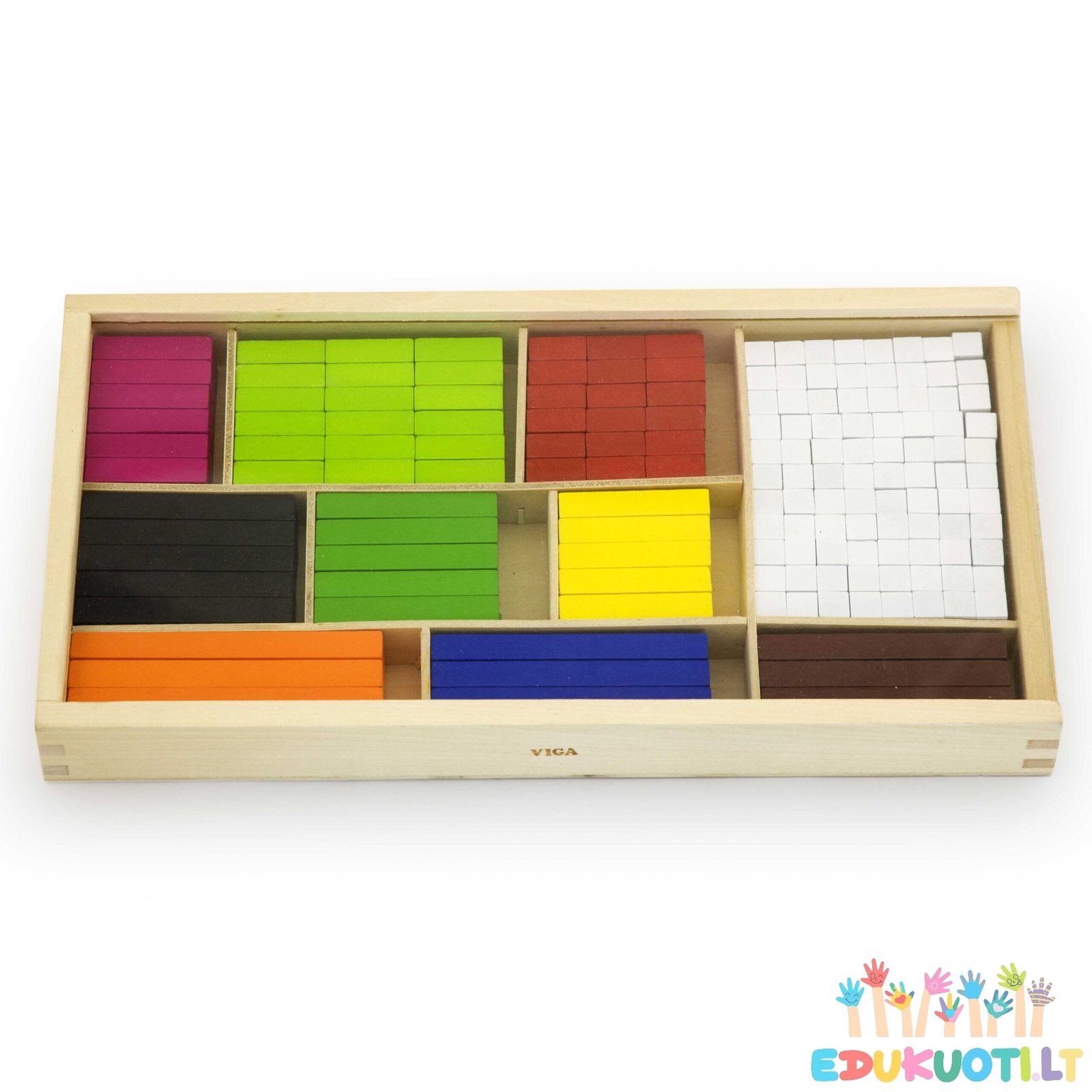 Medinės lavinamųjų pagaliukų matematinės kaladėlės R56166 - Image 3