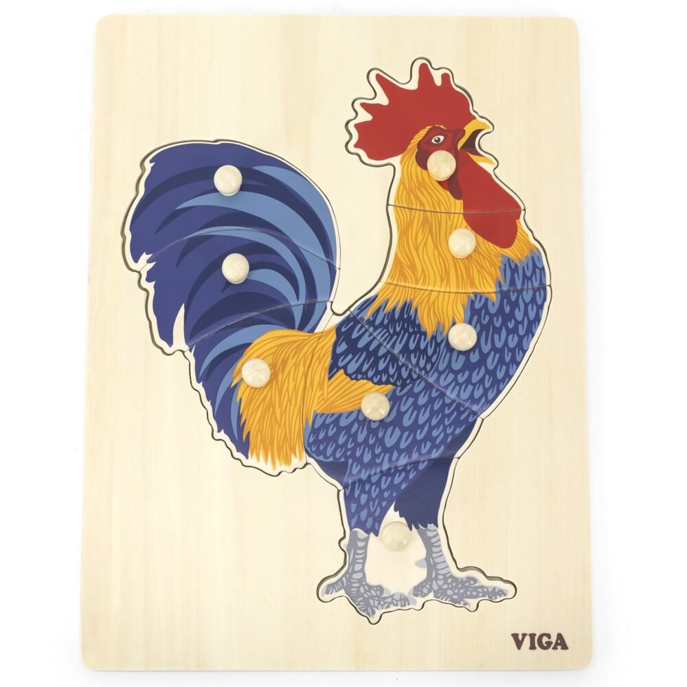 Medinė dėlionė su rankenėlėmis 8 vnt ED44610