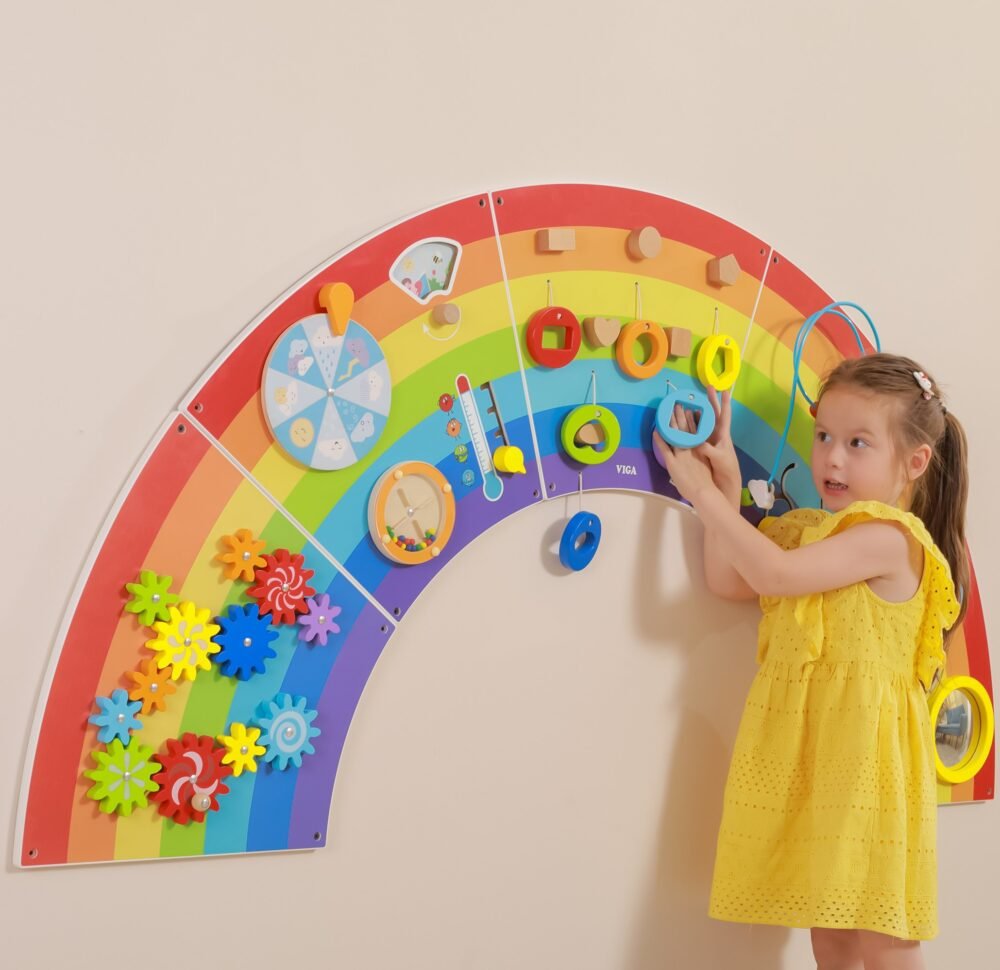 Didelė manipuliacinė edukacinė lenta vaivorykštė EDU44642 - Image 3