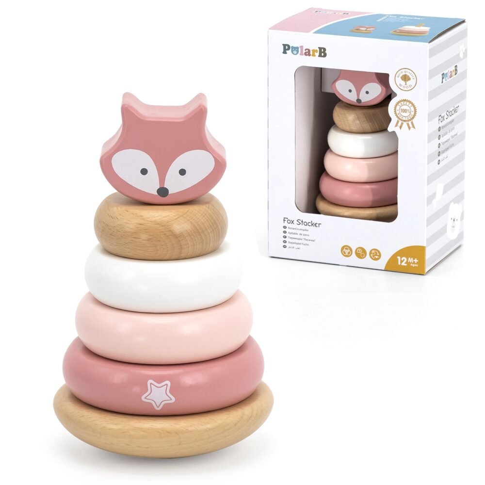 Medinė kaladėlių dėlionė piramidė 442060