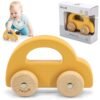 Medinis automobilis geltonas ED44222