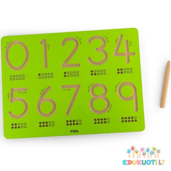 Grafomotorinė edukacinė lenta skaičiai R44698