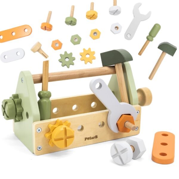 Medinės įrankių dėžės rinkinys EDU44229