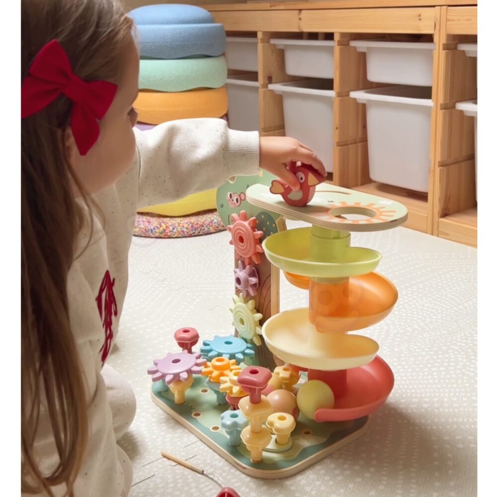 Kamuoliukų takelis Montessori Steam konstruktorius EDU51855 - Image 3