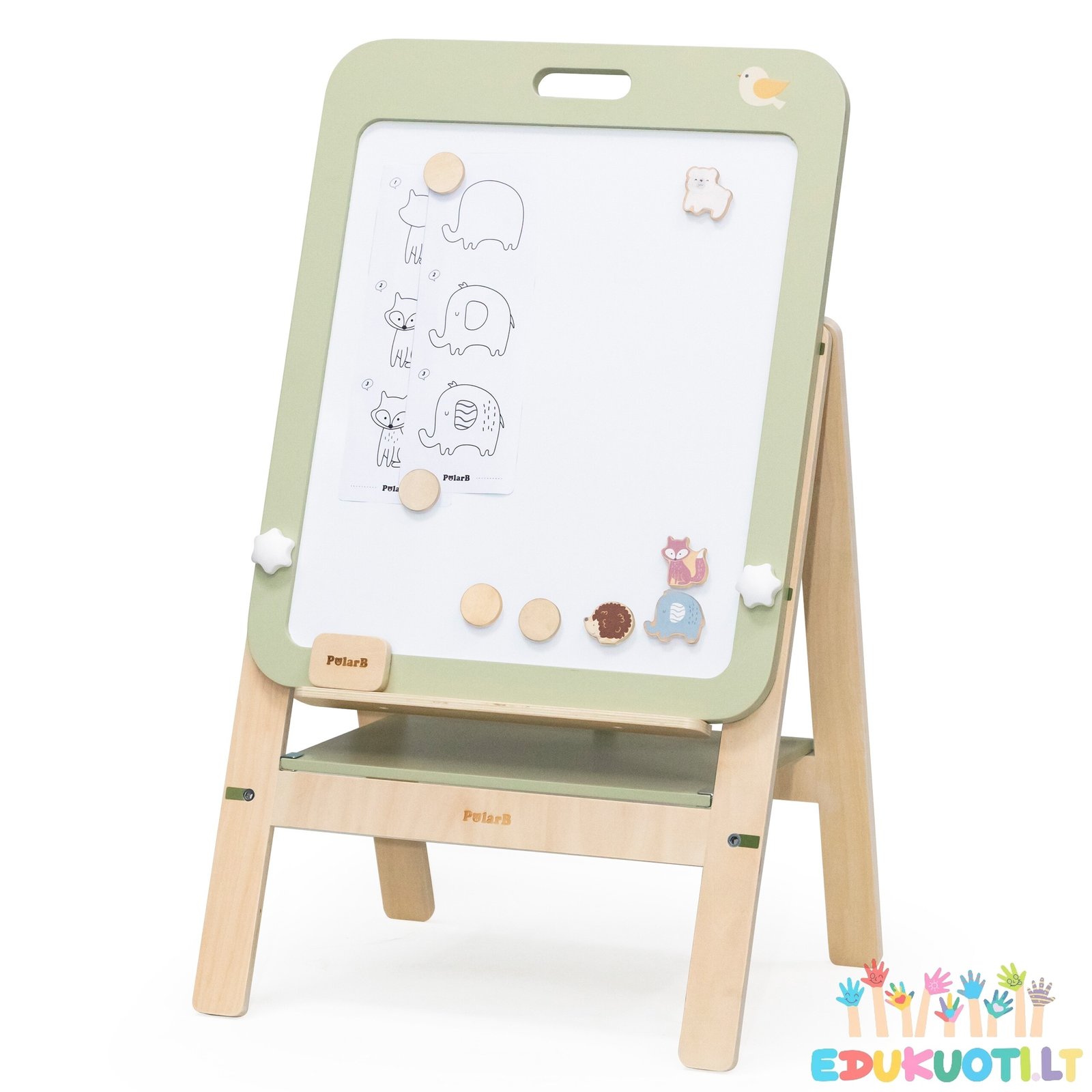 Medinė magnetinė kreidinė lenta R44258 - Image 3