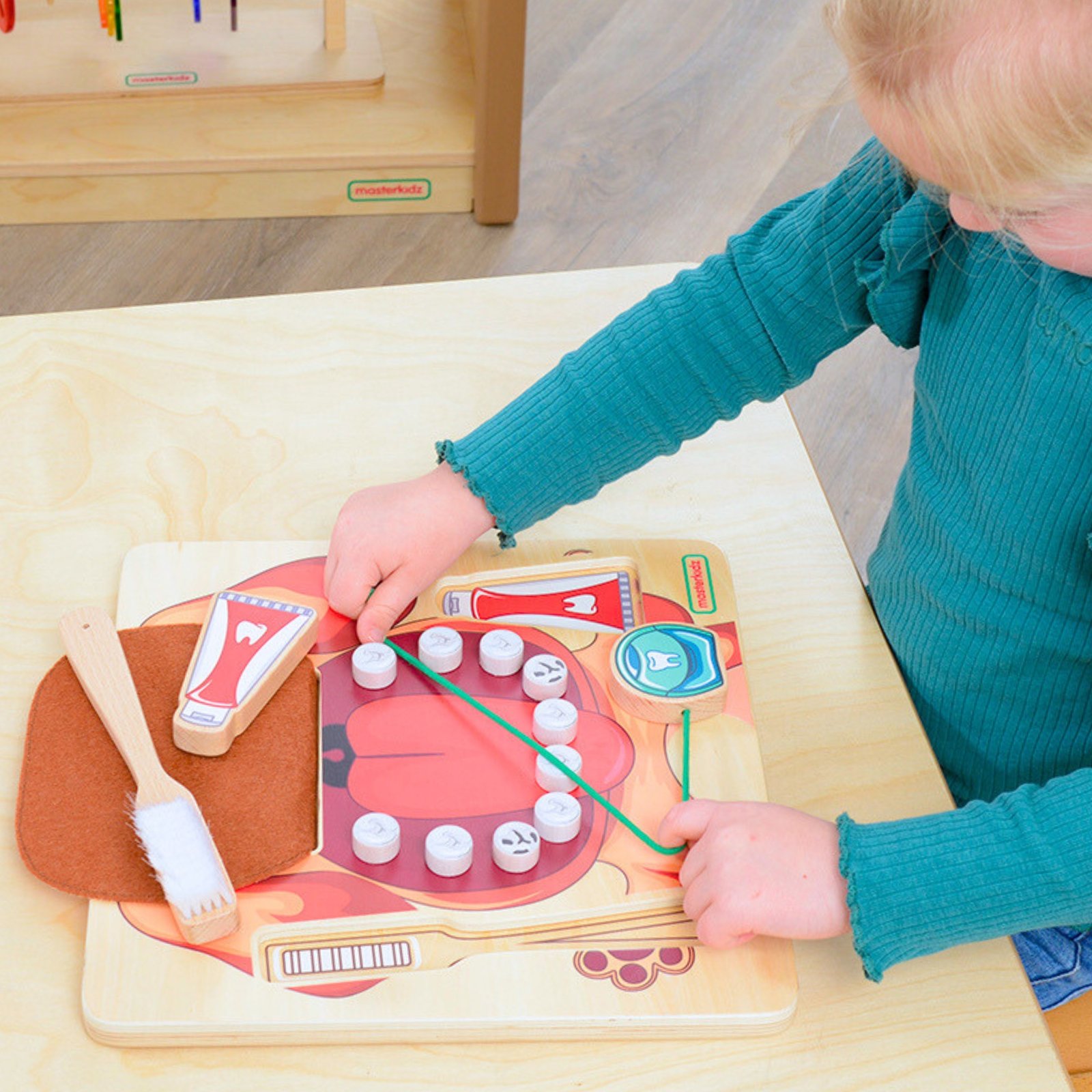 MASTERKIDZ edukacinė Montessori lenta burnos higiena RMK30474 - Image 2