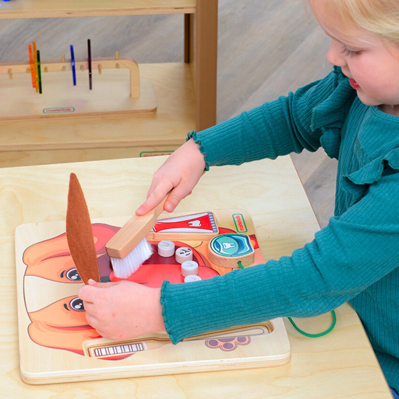MASTERKIDZ edukacinė Montessori lenta burnos higiena RMK30474 - Image 3