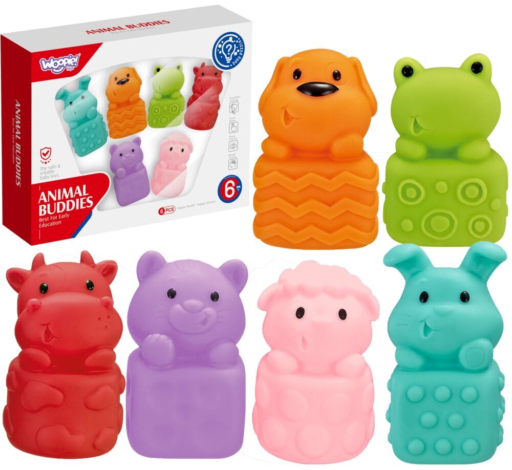 Minkštos sensorinės kaladėlės gyvūnai 47498