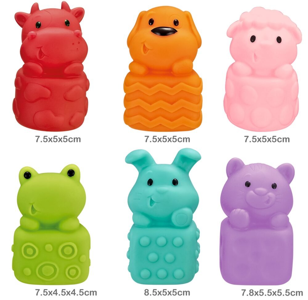 Minkštos sensorinės kaladėlės gyvūnai 47498 - Image 2