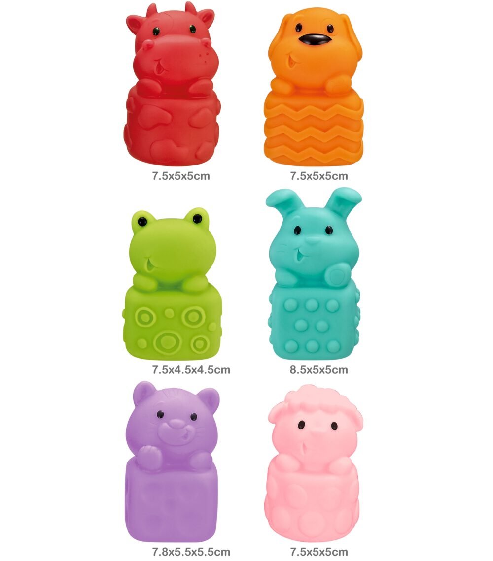 Minkštos sensorinės kaladėlės gyvūnai 47498 - Image 3