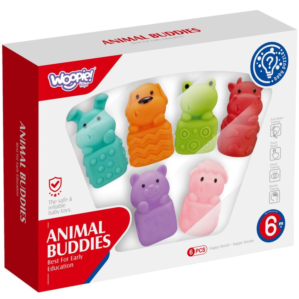 Minkštos sensorinės kaladėlės gyvūnai 47498 - Image 6