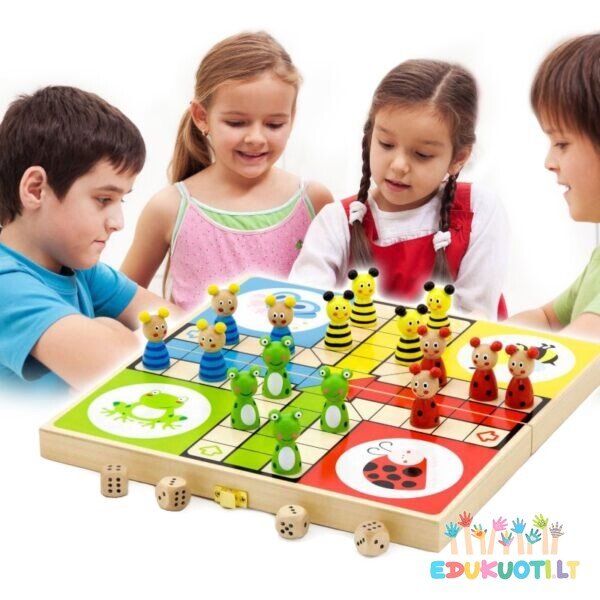 Medinis kinų stalo žaidimas Ludo R50064