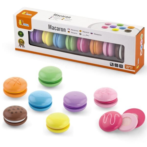 Mediniai spalvoti sausainiai macarons ED50807