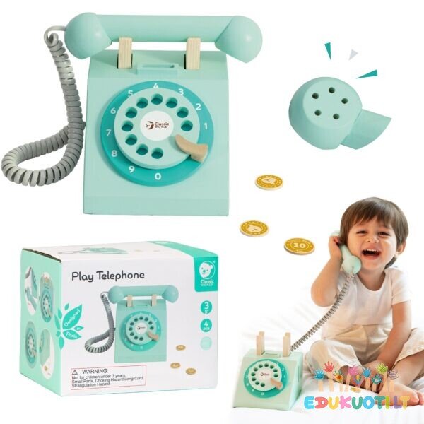 Klasikinis medinis telefonas R50551