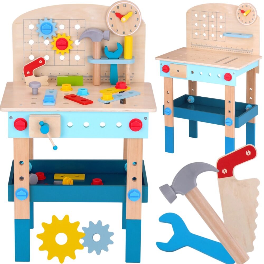 Medinis mažojo meistro stalas dirbtuvės ED33399 - Image 2