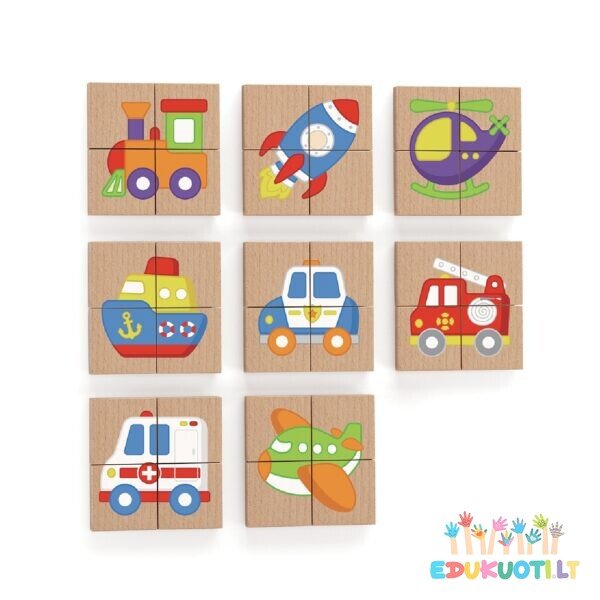 Magnetukai dėlionė transporto priemonės R50723
