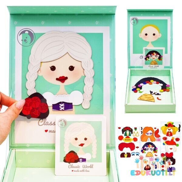 Magnetinė dėlionė mergaitė EDU40053