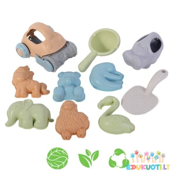 Smėlio žaislų rinkinys 10 vnt ED43445