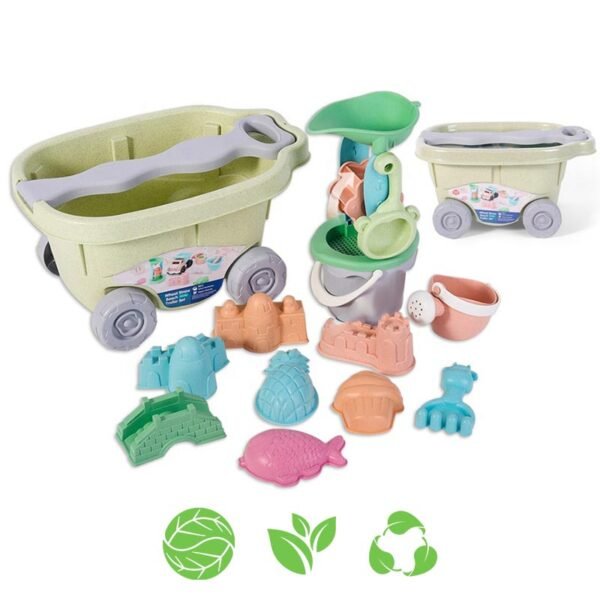 Smėlio žaislų rinkinys su karučiu ED43421