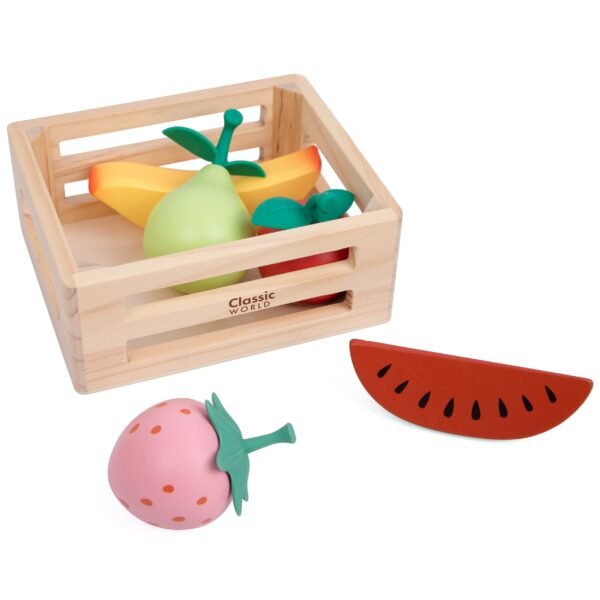 Medinių vaisių rinkinys krepšelyje, 6 vnt. EDCW50643