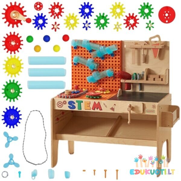 MASTERKIDZ STEAM edukacinis meistro stalas ME09596