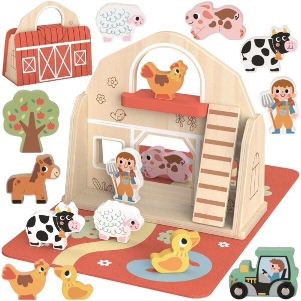 Sulankstomas ūkis lagamine su gyvūnais EDTP518