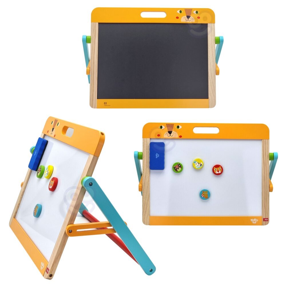 Dvipsė medinė edukacinė Magnetinė lenta ED21112 - Image 2