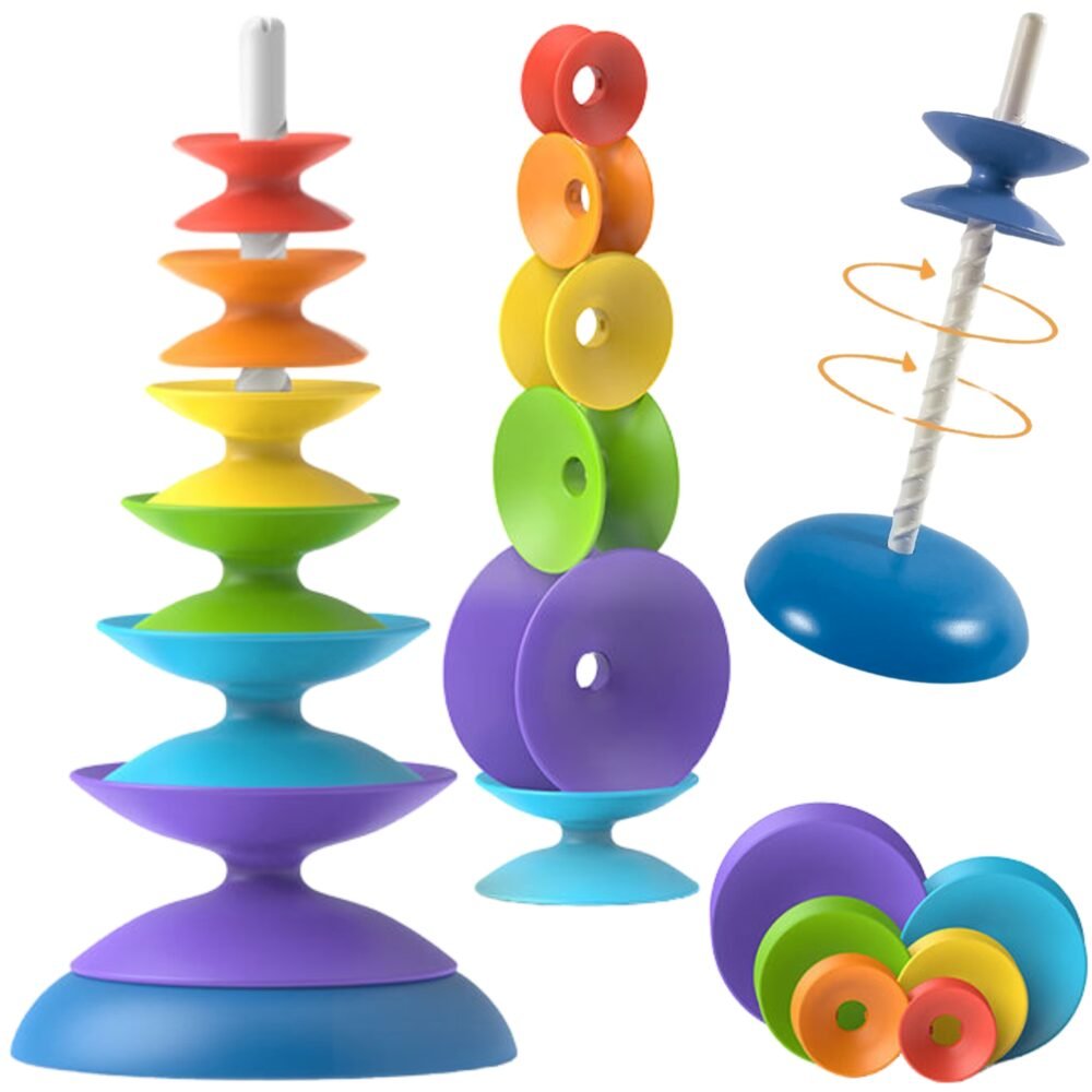 Edukacinė spiralinė piramidė dėlionė ED53309