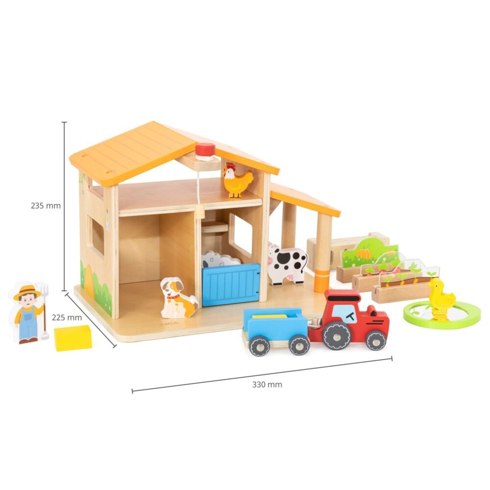 Medinis ūkininko namelis su sodu ir traktoriumi ED44804 - Image 2