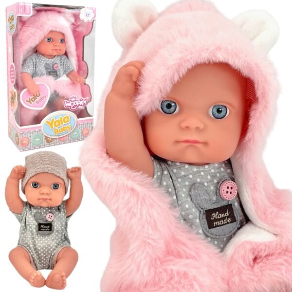 Lėlė su pliušiniu vokeliu 23 cm ED52203