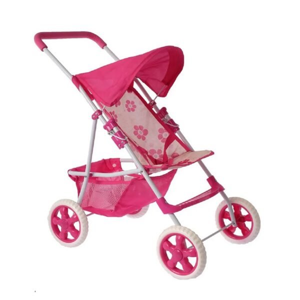 Vežimėlis lėlei su reguliuojamo aukščio rankena ED52968