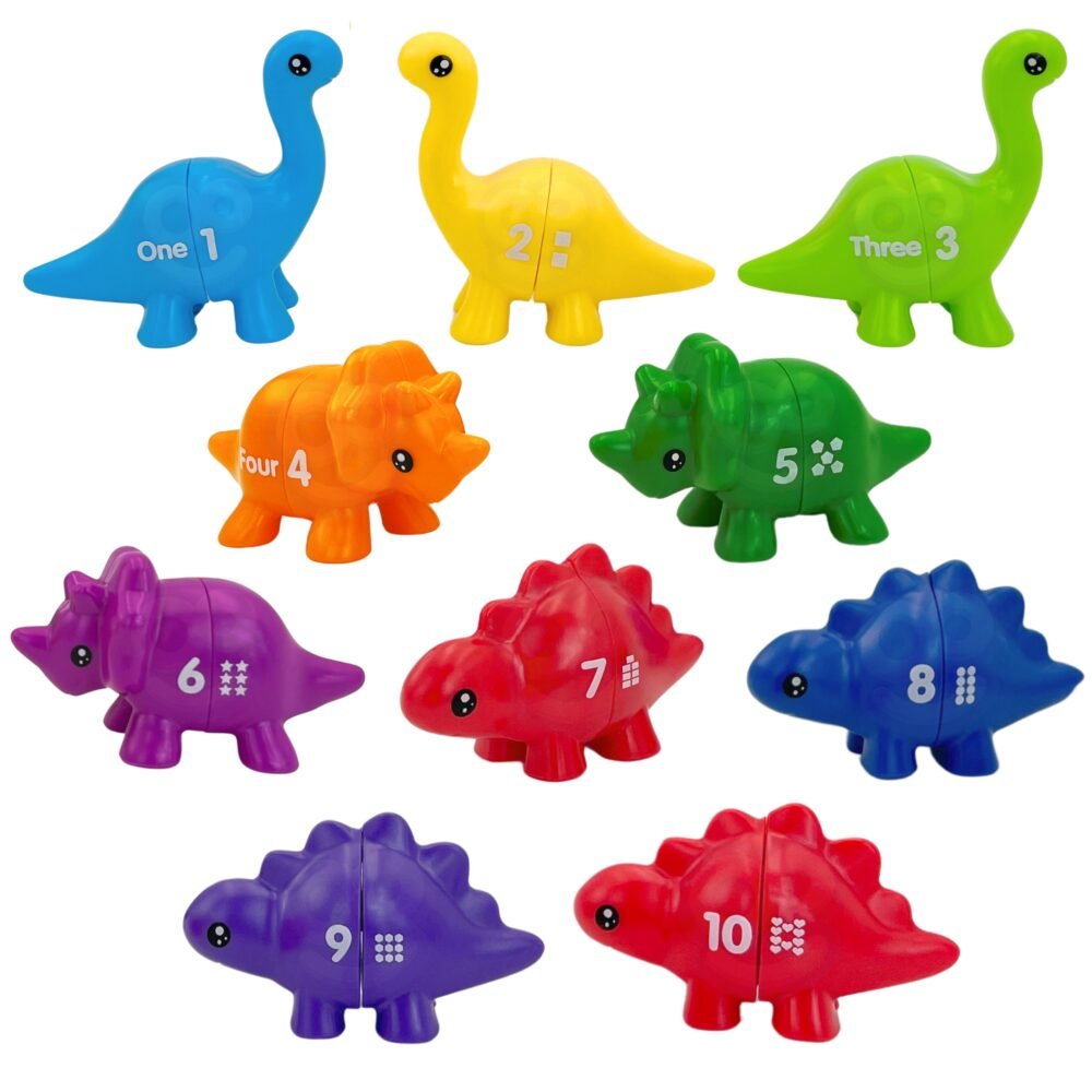 Skaičių pažinimo rinkinys konstruktorius dinozaurai ED51893 - Image 3