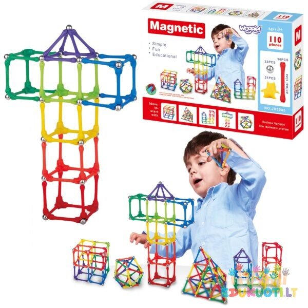 Magnetinis konstruktorius 110 vnt ED40093