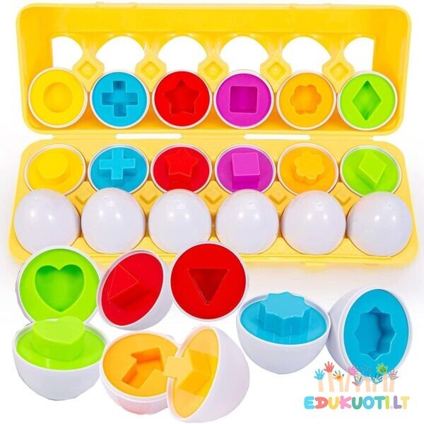 Montessori kiaušinių dėlionė rūšiavimo žaidimas R48426
