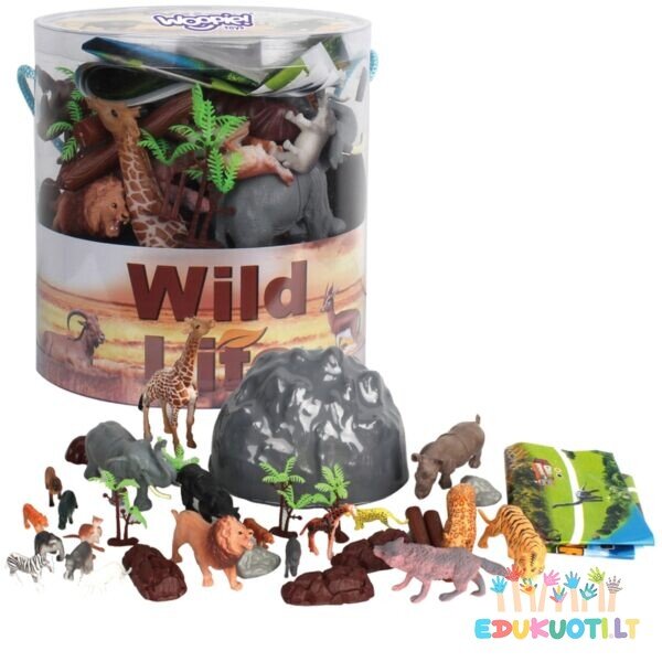 Safari gyvūnų figūrėlių rinkinys 34 vnt. EDU47139
