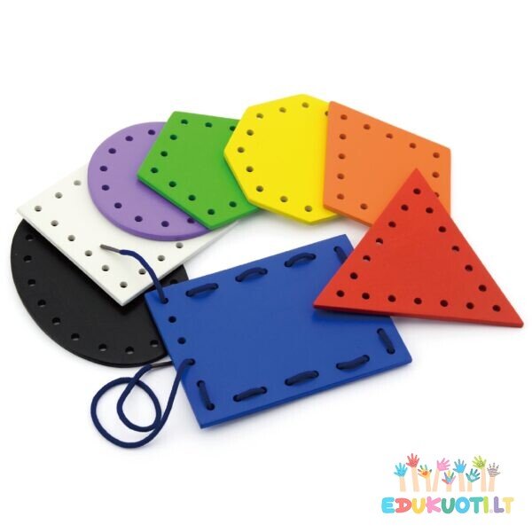 Medinės Montessori vėrimo formos R50538