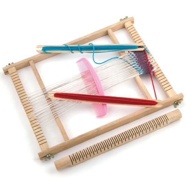 Medinių staklių Montessori audimo rinkinys R58392