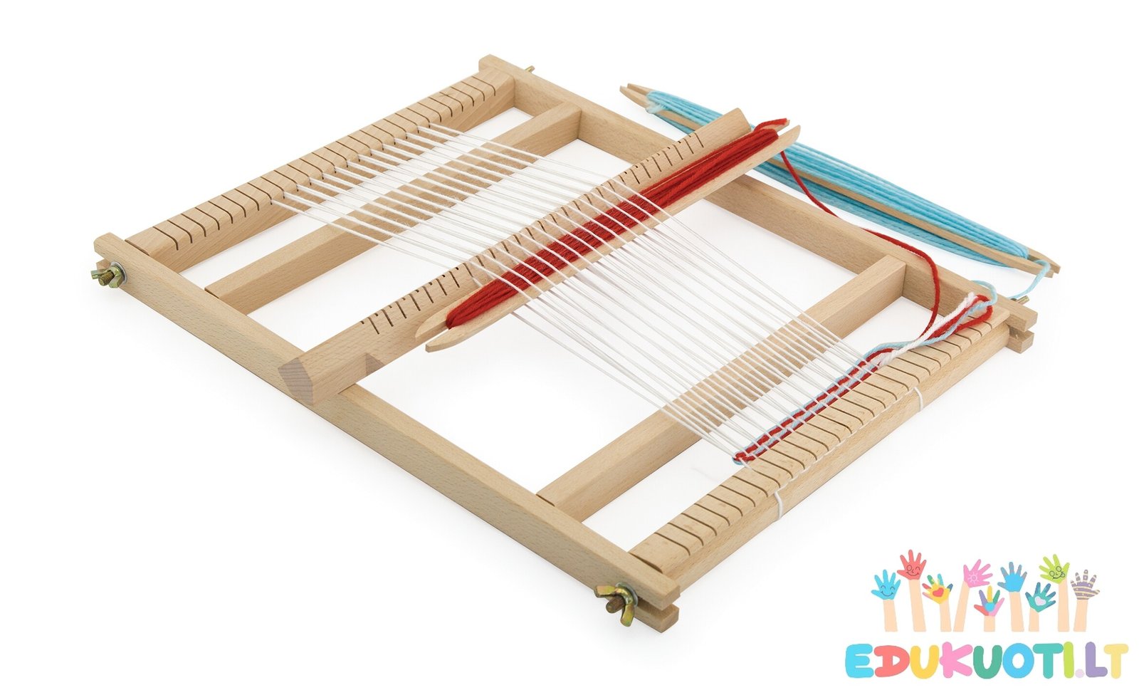 Medinių staklių Montessori audimo rinkinys R58392 - Image 3